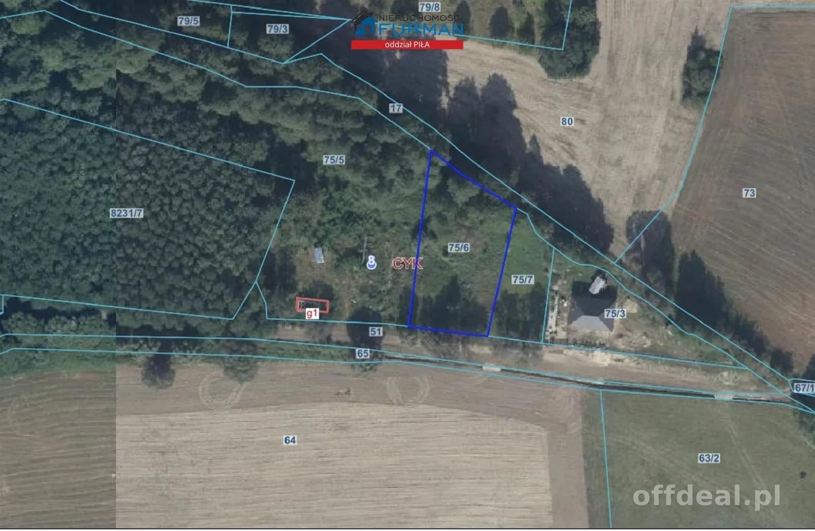 plot for sale in Szydłowo | 1,400 m²