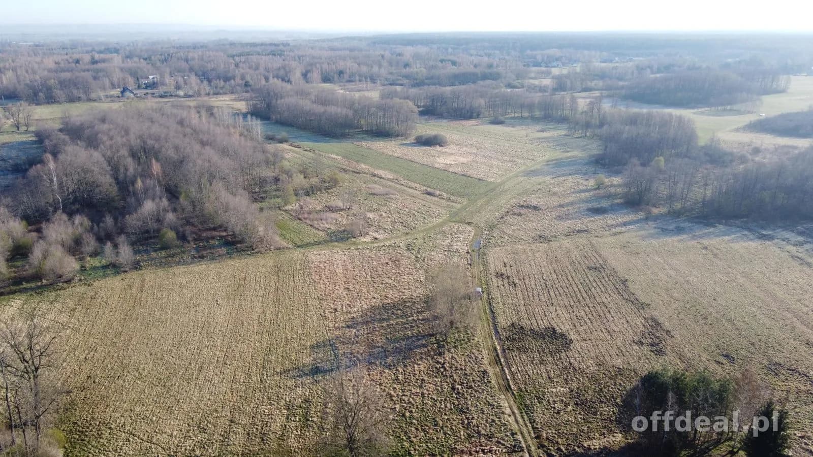Kształtna działka budowlana 85ar Bratucice Rzezawa