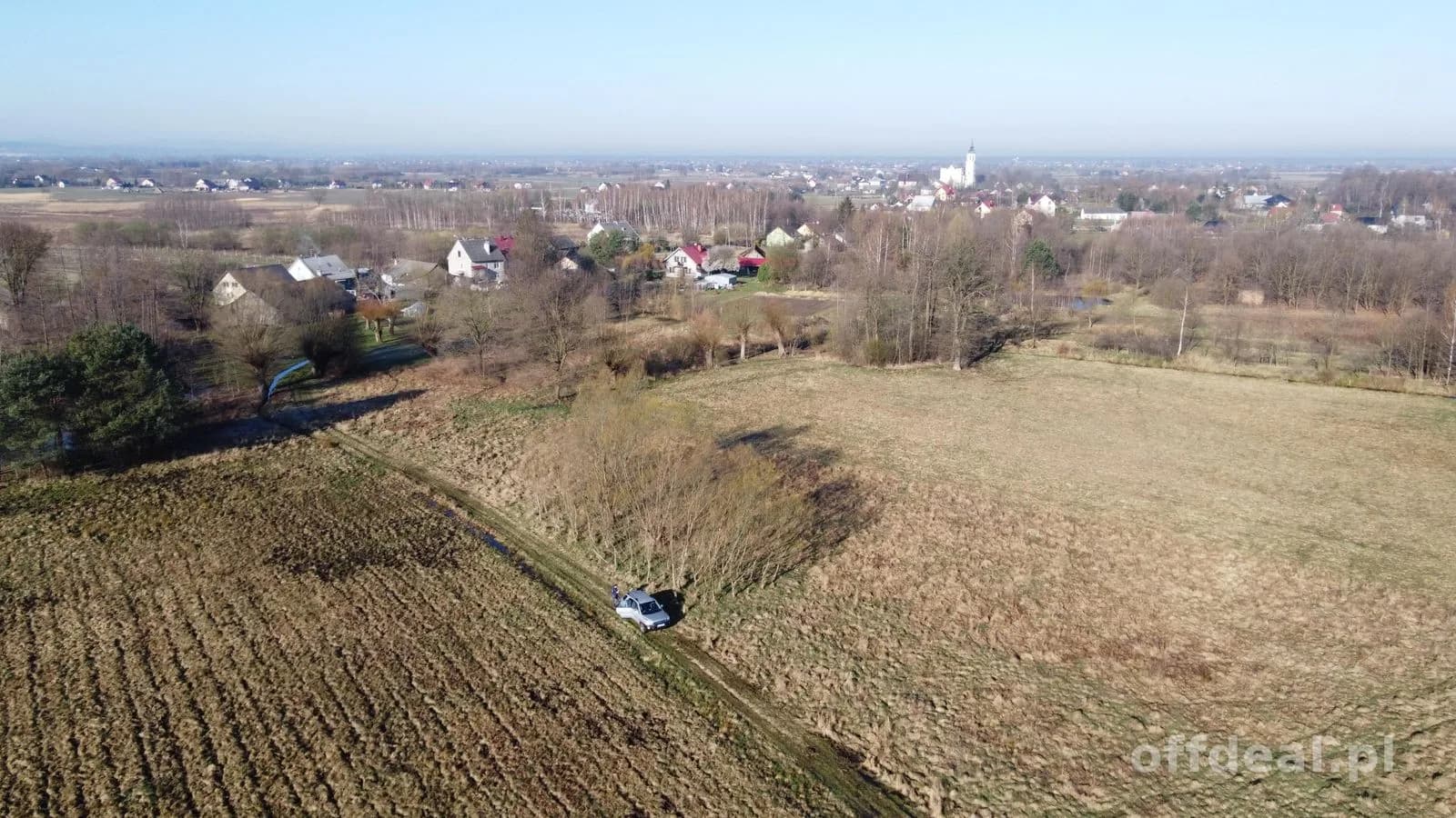 Kształtna działka budowlana 85ar Bratucice Rzezawa