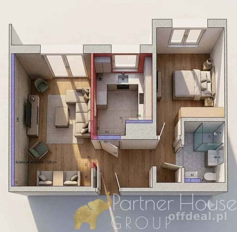 appartement à vendre à Warszawa, Bemowo, Górce | 2 pièces | 50 m²