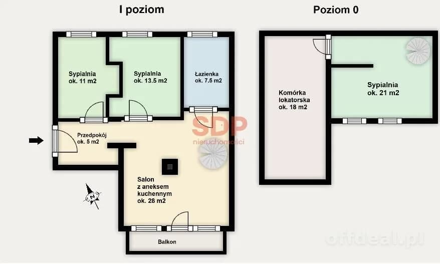 4 pokoje |2 poziomy|104 m2|Miejsce na domową siłownię|