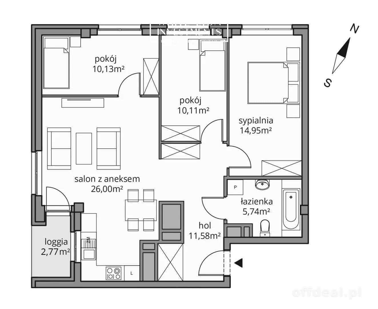 4-Zimmer Wohnung zum Verkauf in Warszawa, Praga-Południe | 78,52 m²