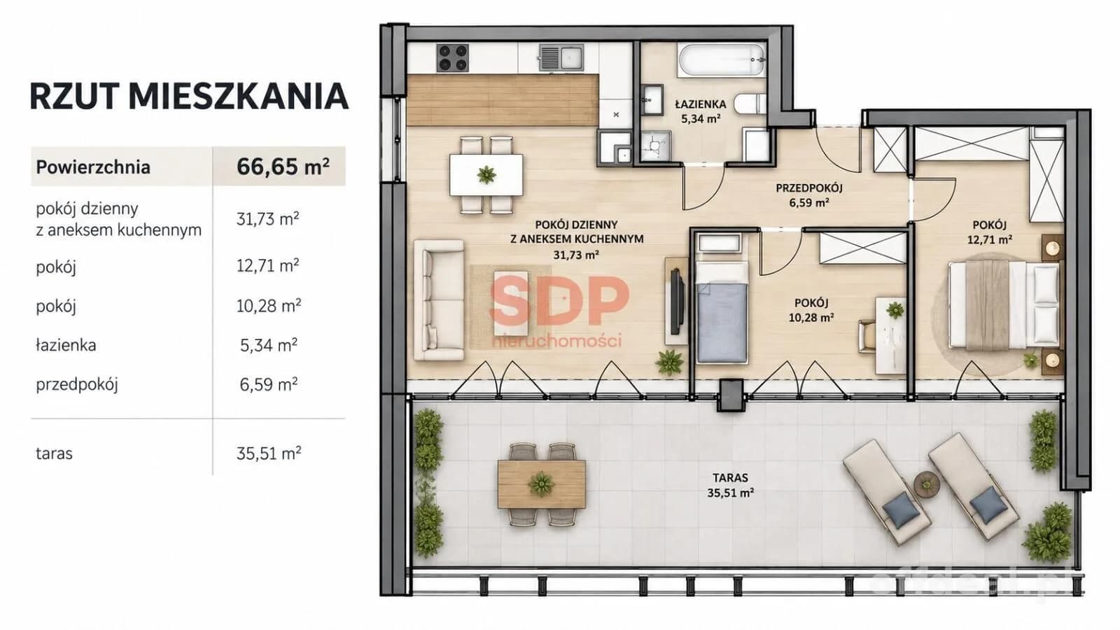 Zdjęcie 4: Mieszkanie, 3 pokoje, 67 m², Wrocław