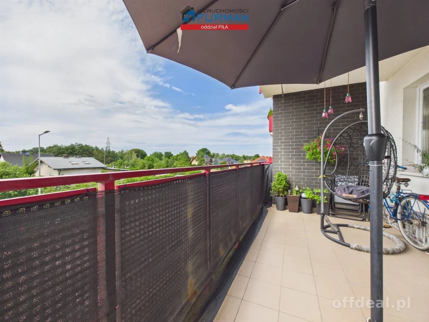 Apartament z dużym tarasem - Piła, Zielona Dolina