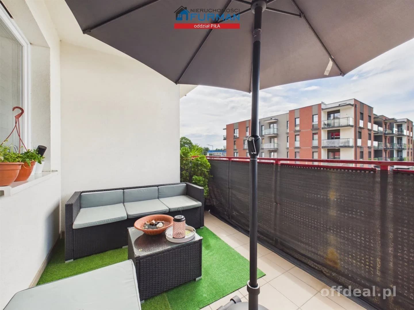 Apartament z dużym tarasem - Piła, Zielona Dolina