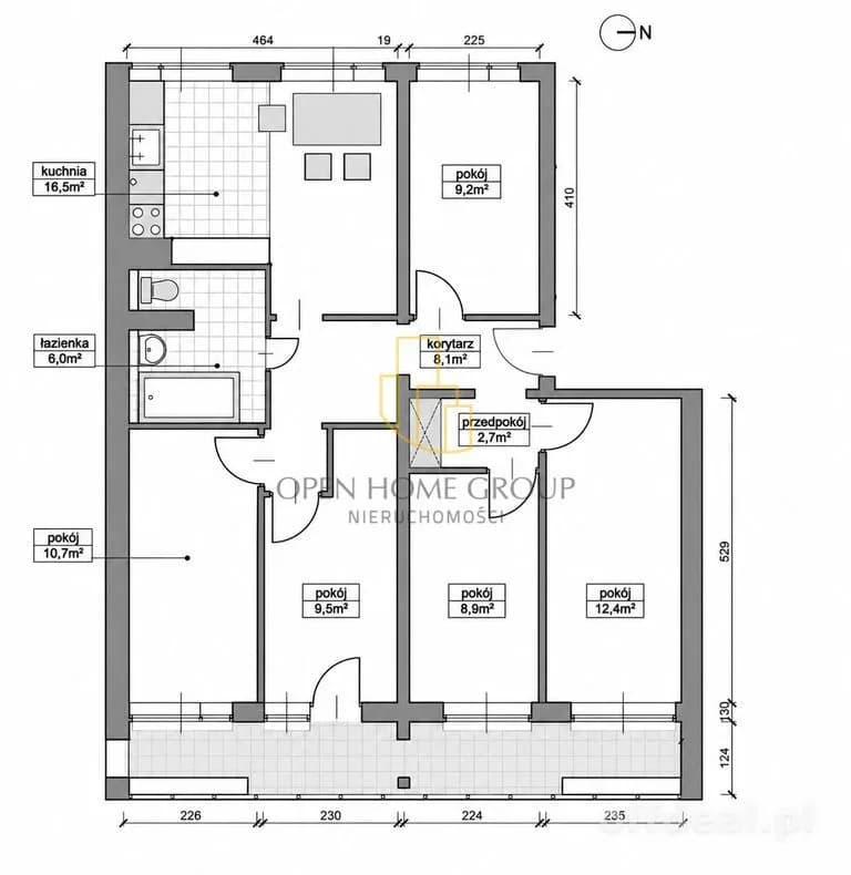 Photo 10: Appartement, 5 rooms, 83 m², Wrocław