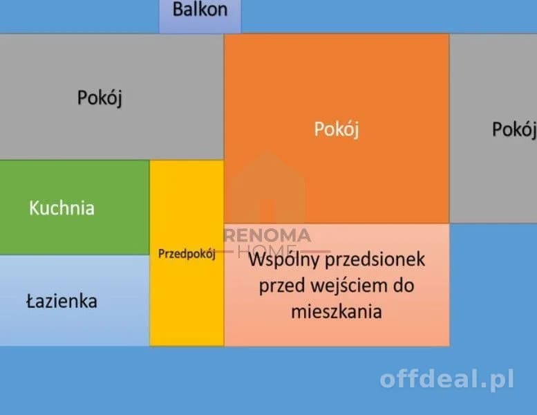 квартира на продаж у Legnica | 3-кімн. | 64 m²