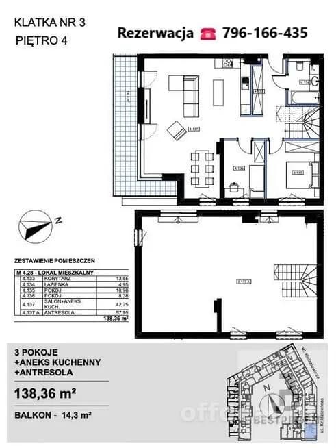Apartament dwupoziomowy Słupsk ul. Kniaziewicza