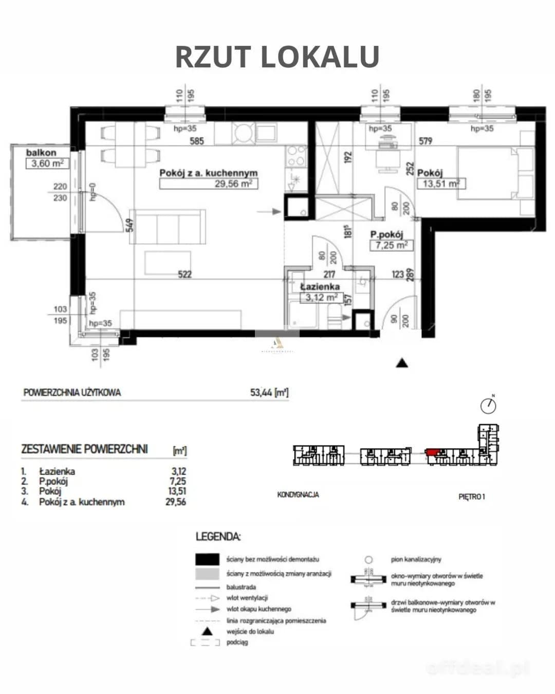Zdjęcie 11: Mieszkanie, 2 pokoje, 53 m², Wrocław