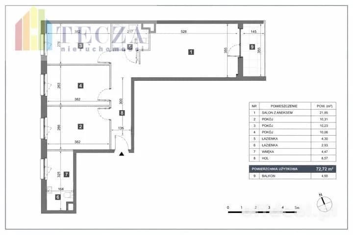 4-room apartment for sale in Warszawa, Mokotów, Augustówka | 72.7 m²