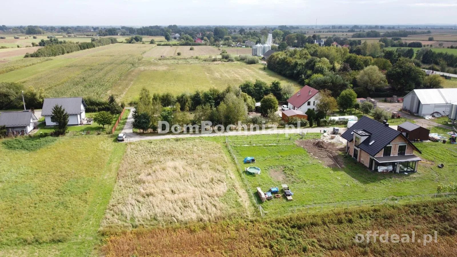 Ładna płaska działka 10ar Niedary Drwinia