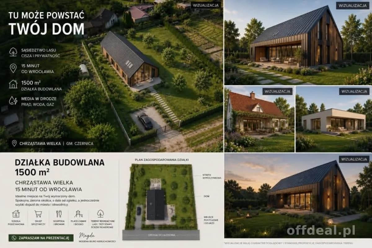Zdjęcie 1: Działka, 1500 m², Chrząstawa Wielka