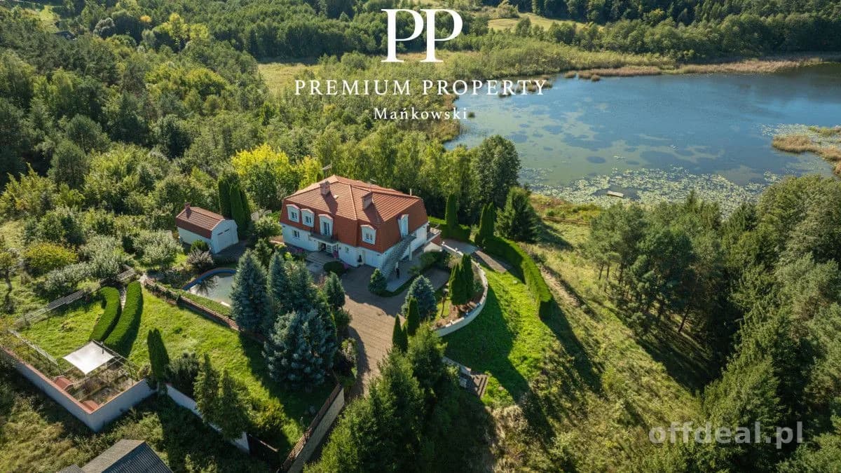 Rezydencja obok jeziora / 477m2 / 3.5 ha działka