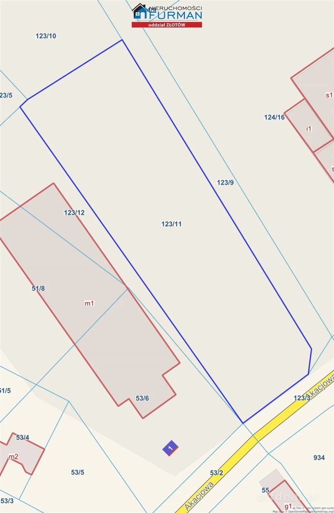 plot for sale in Zakrzewo | 2,675 m²