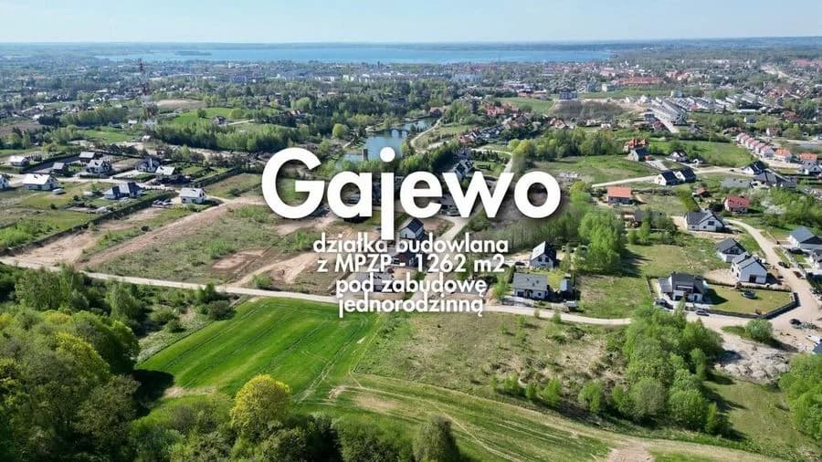 Gajewo | działka 1262 m2 pod dom jednorodzinny