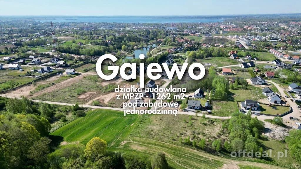 Gajewo | działka 1262 m2 pod dom jednorodzinny