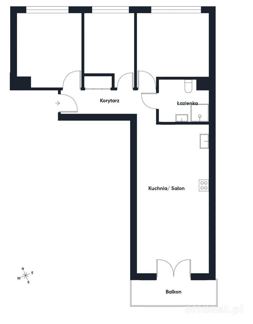 Nowe 4 Pokoje | Balkon | Klimatyzacja