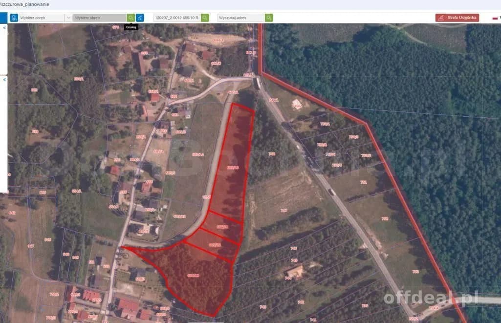 1,75 hektara działka budowlana koło Brzeska
