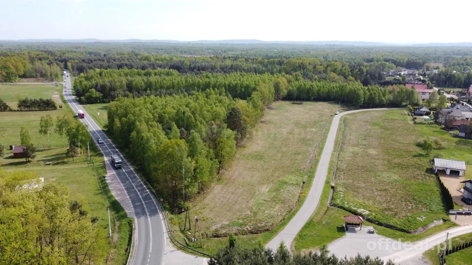 1,75 hektara działka budowlana koło Brzeska