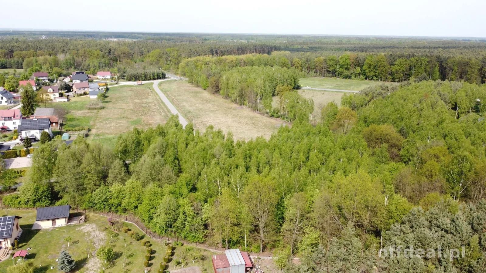 1,75 hektara działka budowlana koło Brzeska