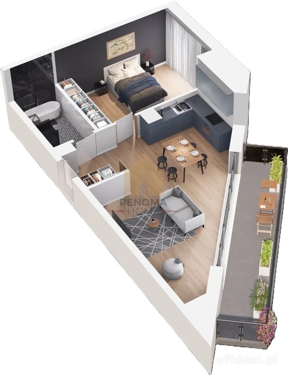 Zdjęcie 3: Mieszkanie, 2 pokoje, 54 m², Wrocław