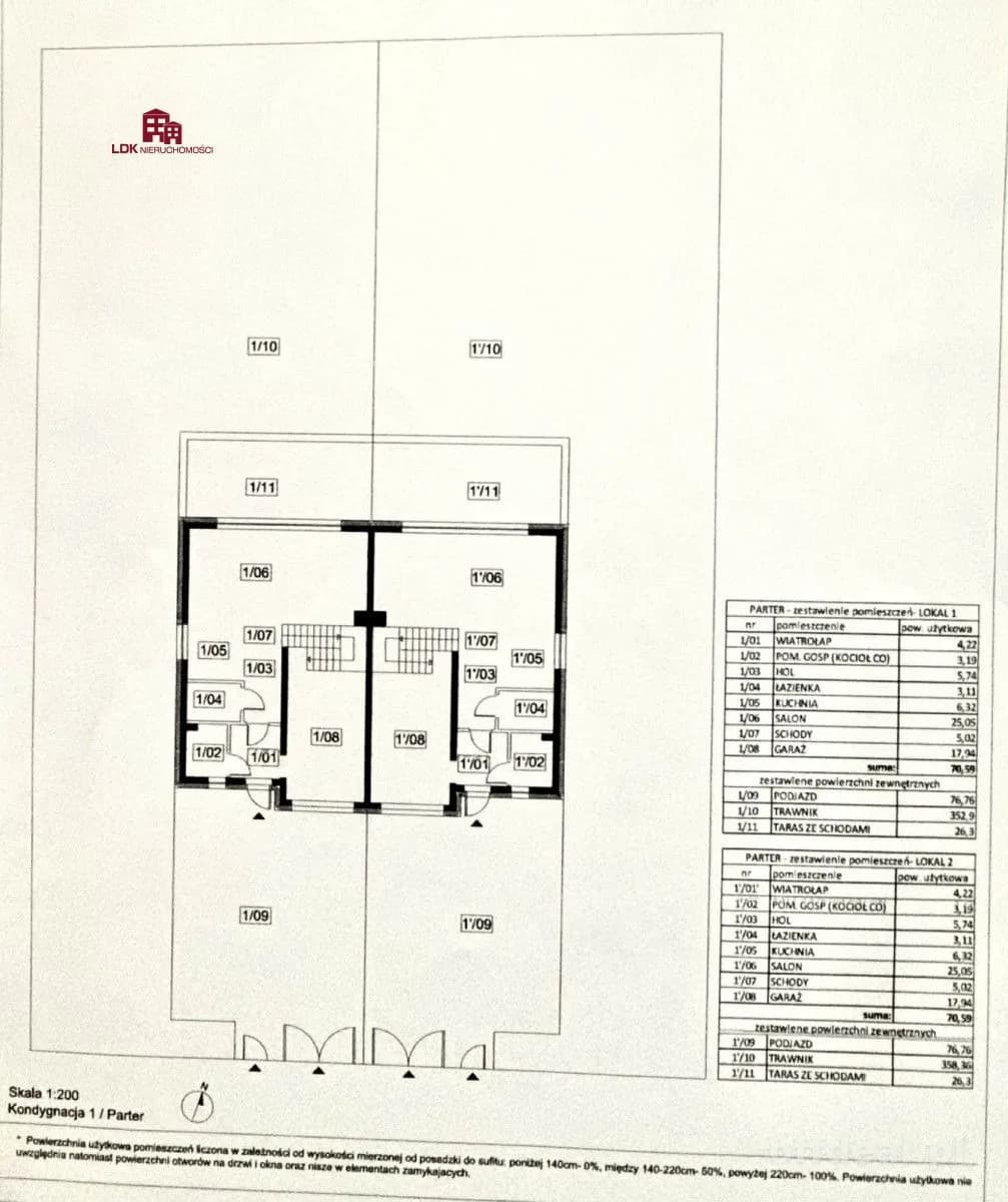 Nowoczesny dom w zabudowie bliźniaczej | 136 m² |
