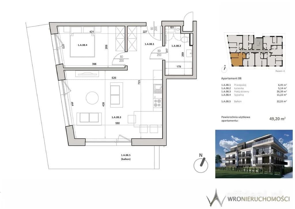 appartement à vendre à Mielno | 2 pièces | 49,32 m²