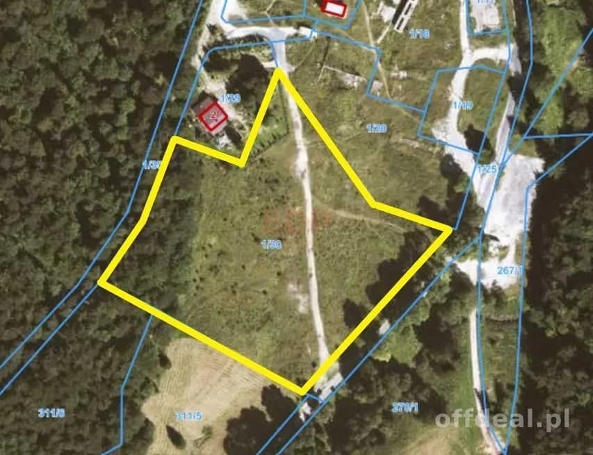 Działka MN/UT 13.890 m2 przy Jaskini Niedźwiedziej