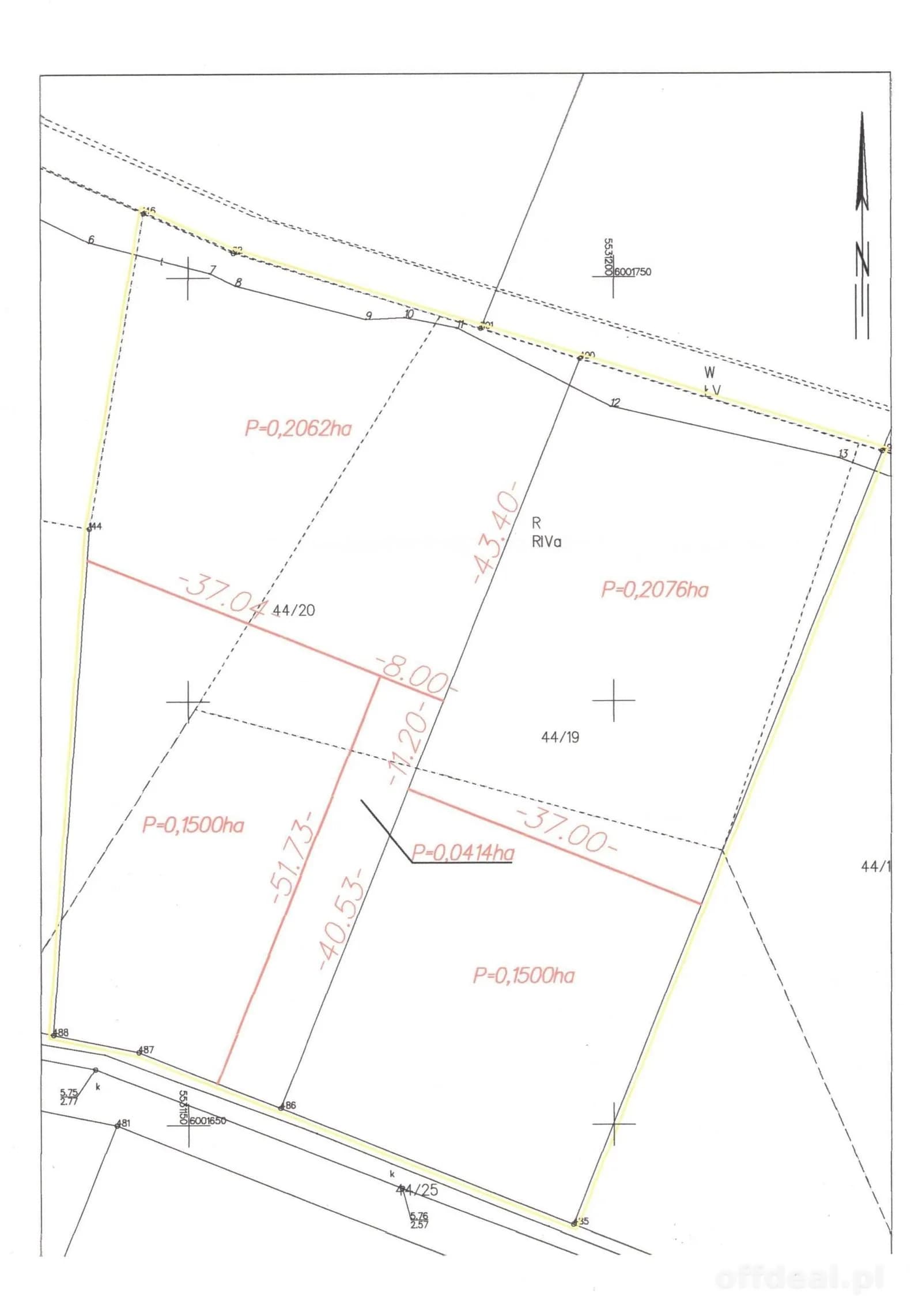 terrain à vendre à Stary Borek | 1 500 m²
