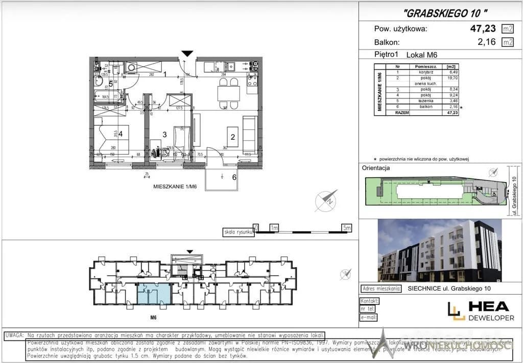 Siechnice | 47,23 m² | 3 pokoje