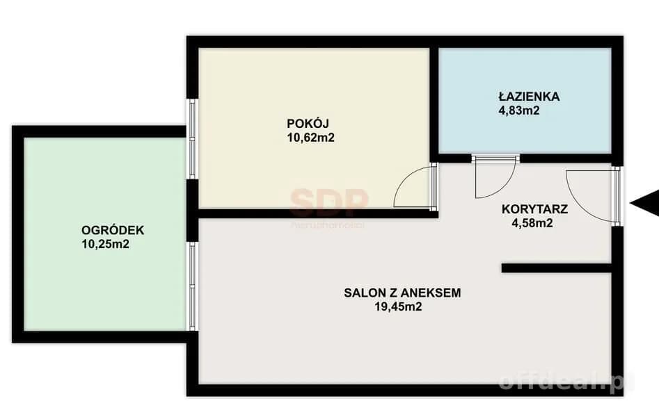 Ostródzka 123 | 2 pokoje | Ogródek | Garaż
