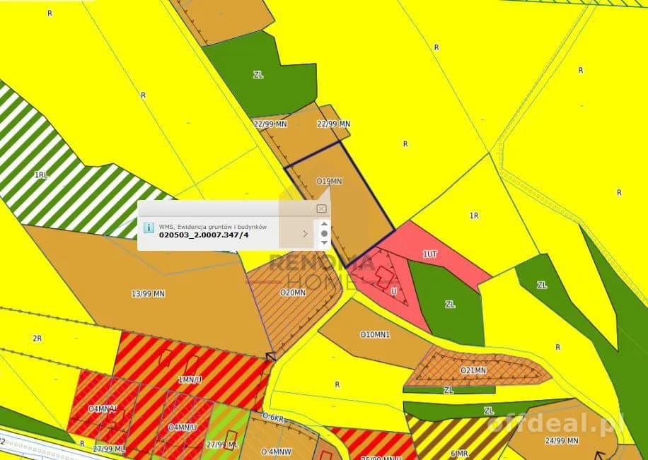 plot for sale in Myślinów | 4,700 m²