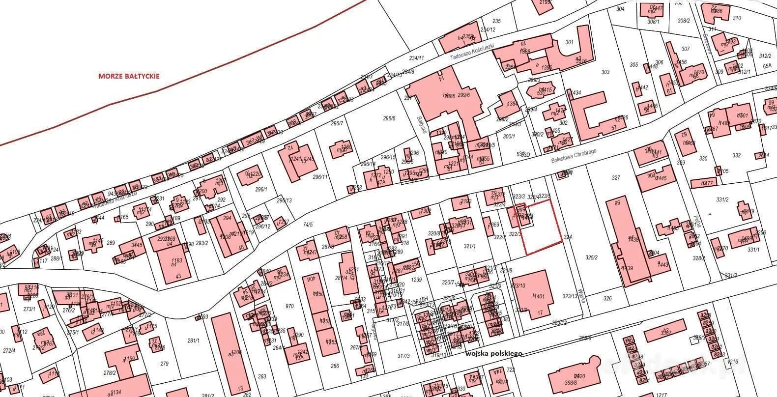 terrain à vendre à Ustronie Morskie | 910 m²