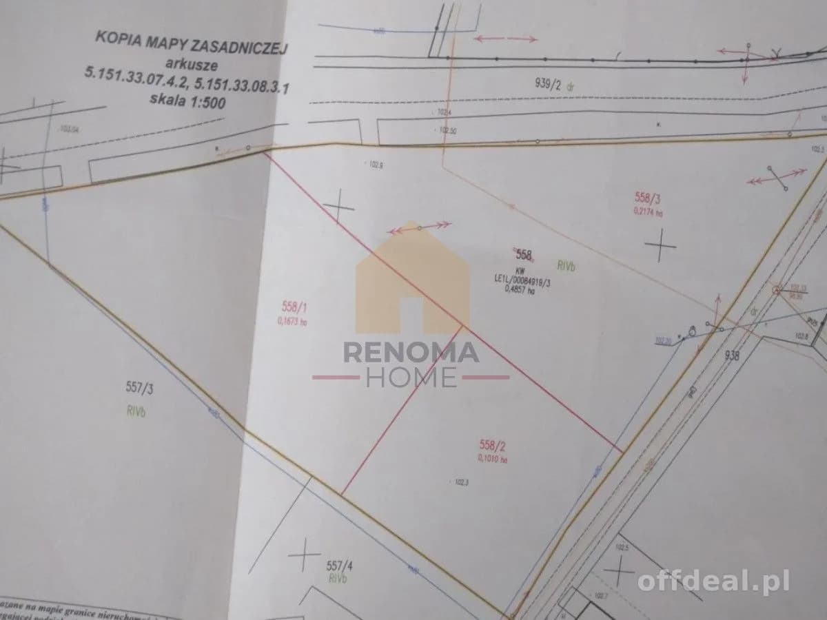 terrain à vendre à Kawice | 2 174 m²
