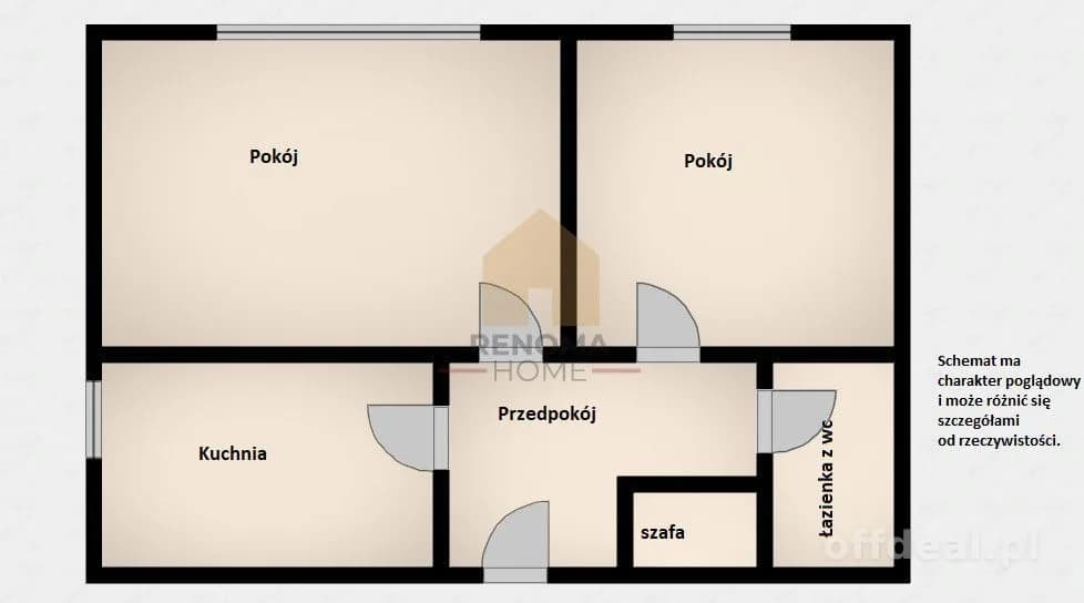 2 pokoje w spokojnej lokalizacji!