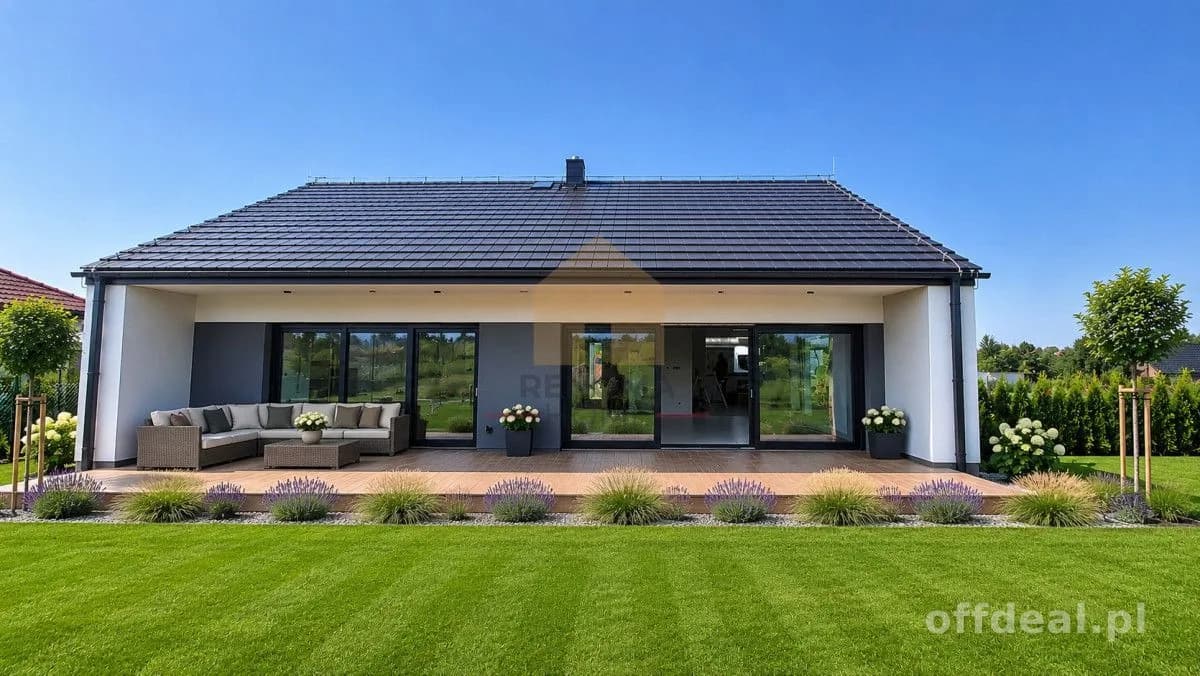 Nowoczesny Dom Parterowy 100m2, Duża Działka