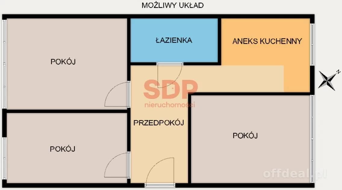 Jasne 3 pokoje | Borek | Dwustronne | Widok + zieleń