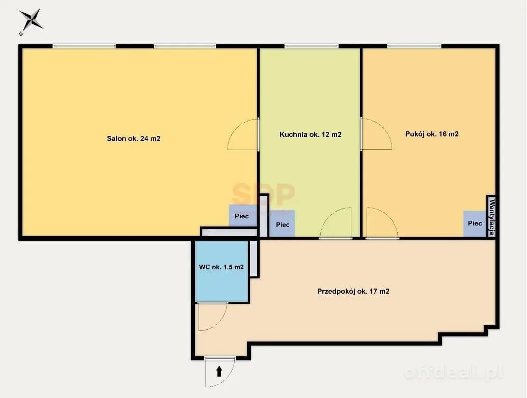 2-room apartment for sale in Wrocław, Śródmieście, Ołbin | 70.16 m²