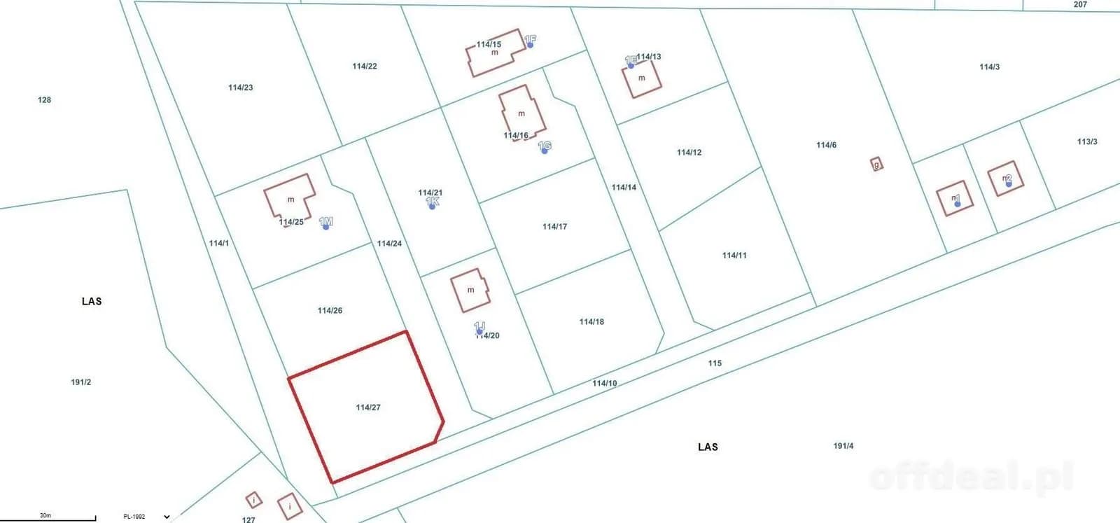 terrain à vendre à Obroty | 1 385 m²