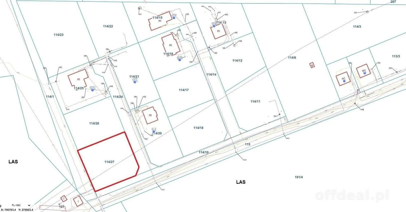 terrain à vendre à Obroty | 1 385 m²