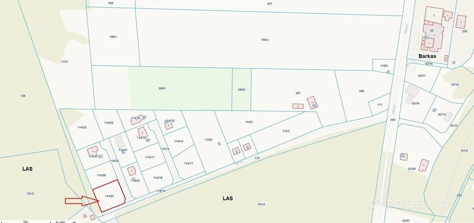 terrain à vendre à Obroty | 1 385 m²