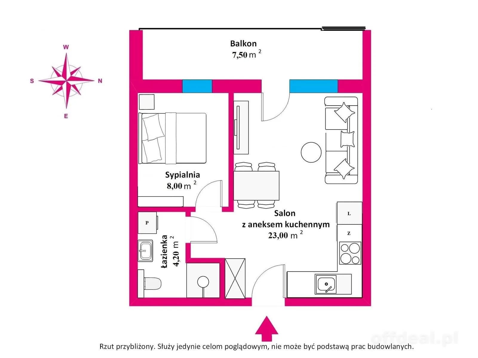 appartement à vendre à Kołobrzeg, Podczele | 2 pièces | 35,15 m²