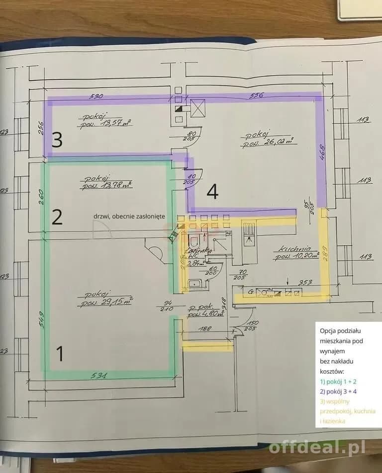Przestronne, 4 pokoje na Ołbinie, przy parku, blisko Rynku, dla inwestora