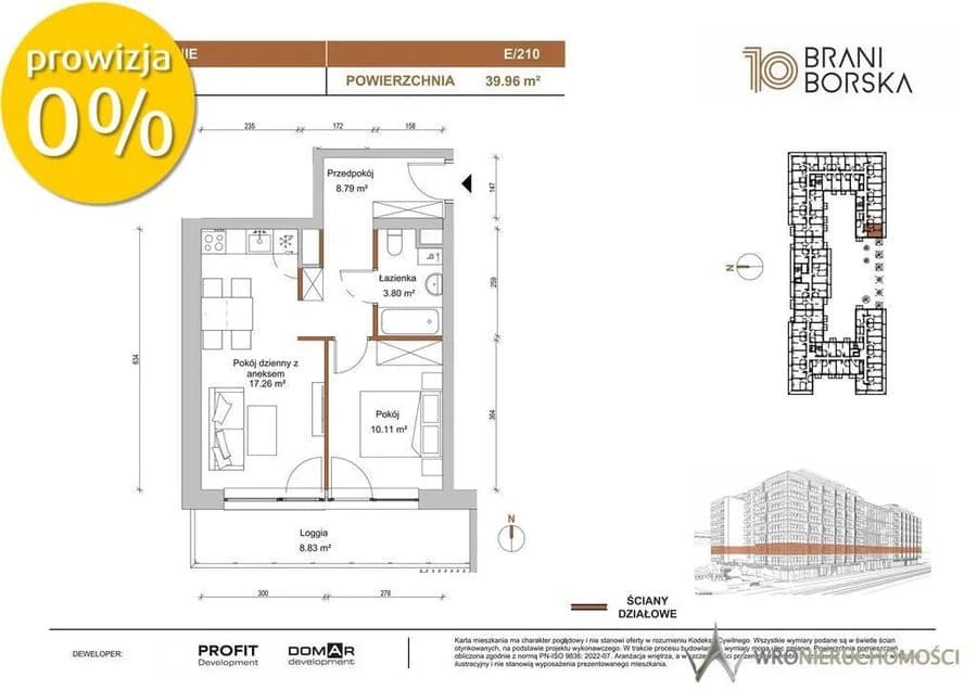 2-room apartment for sale in Wrocław | 39.96 m²