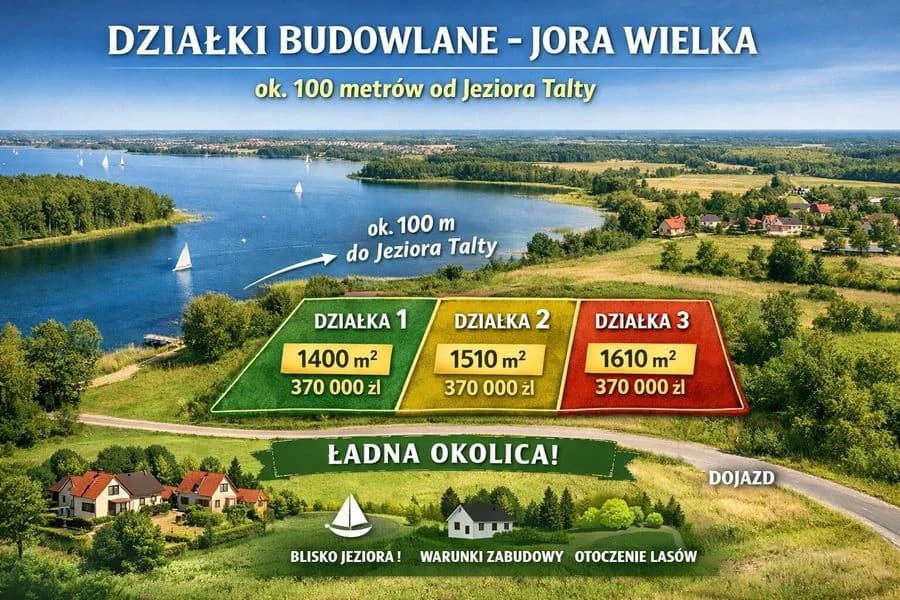 Działki budowlane na Szlaku Wielkich Jezior Mazurskich