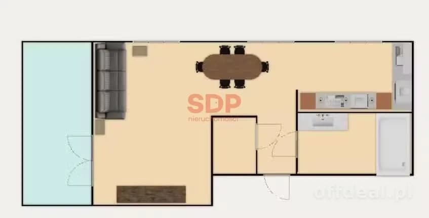 Duża kawalerka w apartamentowcu / cicha ulica/ Wyścigowa/ Krzyki