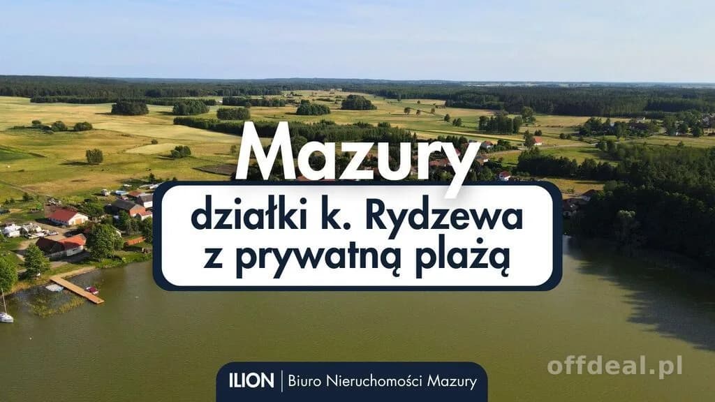Działki budowlane przy j. Jagodne z prywatną plażą
