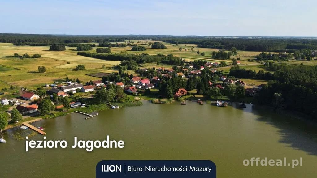 Działki budowlane przy j. Jagodne z prywatną plażą