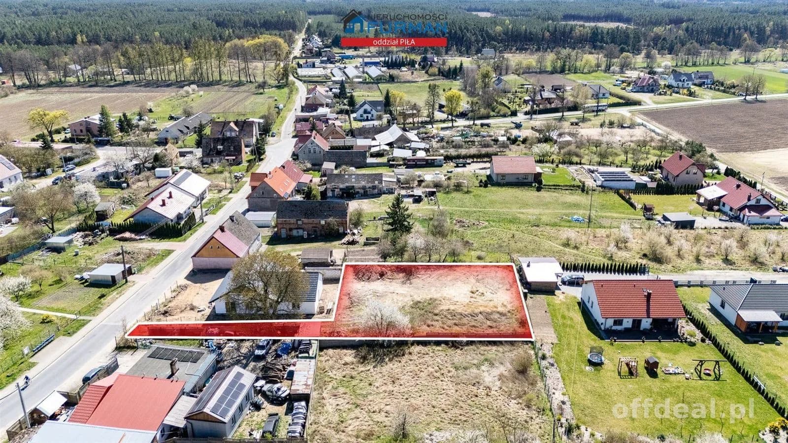 Działka 1129m, zab. jednorodzinna + garaż- Kotuń