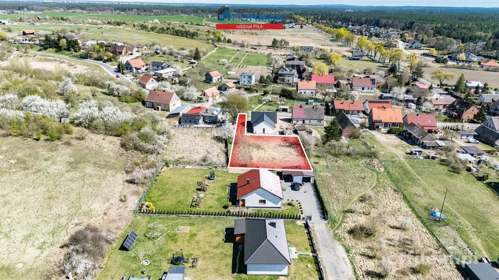 Działka 1129m, zab. jednorodzinna + garaż- Kotuń